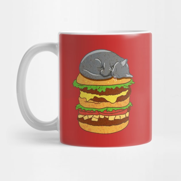 Burger Cat - grey by CCDesign